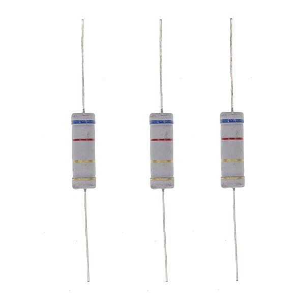 HUABAN 10PCS 5W 6R2 6.2 Ohm 5 Percent Metal Oxide Film Resistor for Reliable Performance