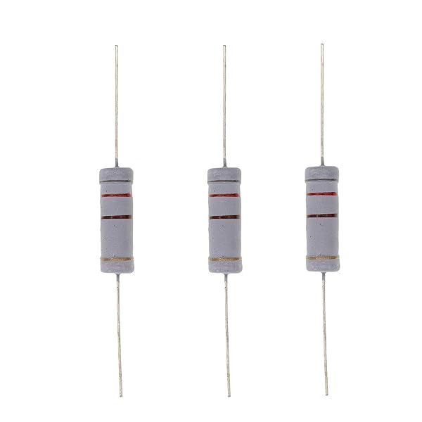 HUABAN 10PCS 5W 820 Ohm 5 Percent Metal Oxide Film Resistors for Reliable Performance