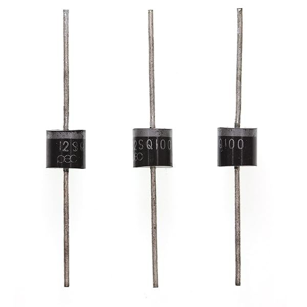 HUABAN 20 Pieces 12SQ100 Schottky Barrier Rectifier Diodes 12A 100V R-6 Axial 12 Amp 100 Volt