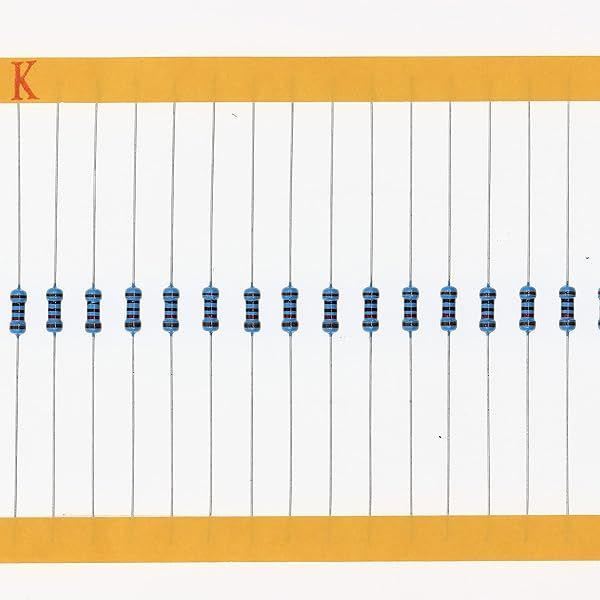 HUABAN 200 Pieces 0.25 Watts 1 4W 10K Ohm 1% Metal Film Resistor