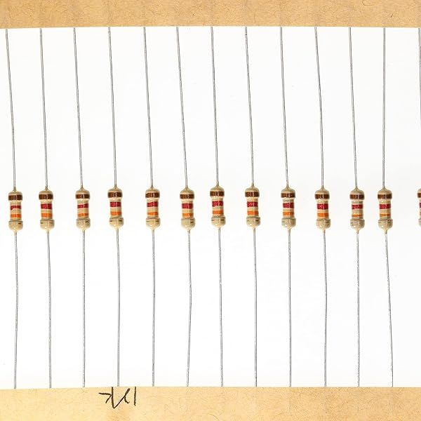 HUABAN 200 Pieces 0.25 Watts 1 4W 12K Ohm 5% Carbon Film Resistor