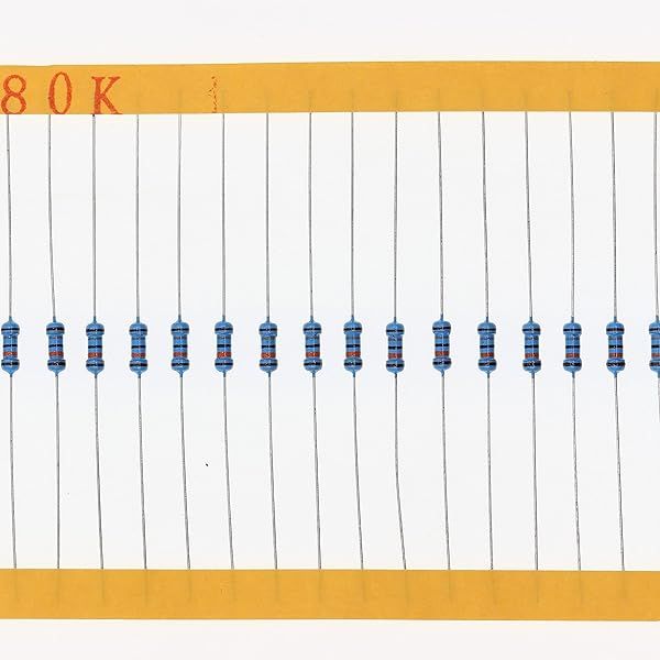 HUABAN 200 Pieces 0.25 Watts 1 4W 180K Ohm 1% Metal Film Resistor