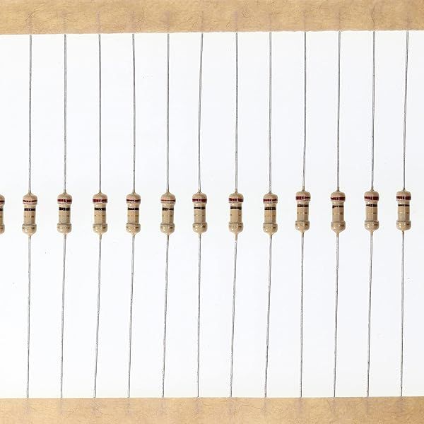 HUABAN 200 Pieces 0.25 Watts 1 4W 1R0 1.0 Ohm 5% Carbon Film Resistor