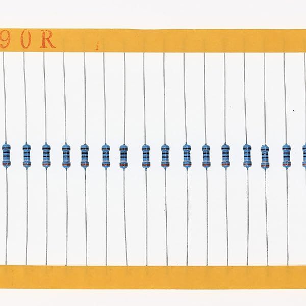 HUABAN 200 Pieces 0.25 Watts 1 4W 390R 390 Ohm 1% Metal Film Resistor