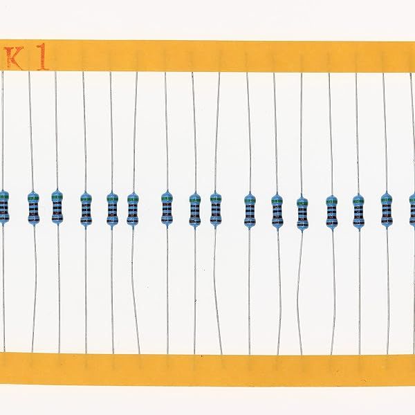 HUABAN 200 Pieces 0.25 Watts 1 4W 5K1 Ohm 1% Metal Film Resistor