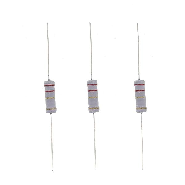HUABAN 20PCS 3W 2R2 2.2 Ohm 5 Percent Metal Oxide Film Resistor for Reliable Performance