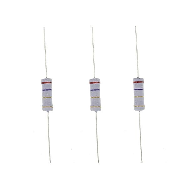 HUABAN 20PCS 3W 2R7 2.7 Ohm 5 Percent Metal Oxide Film Resistor for Reliable Performance