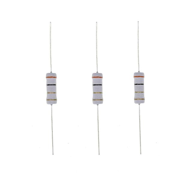 HUABAN 20PCS 3W 3 Ohm 5 Percent Metal Oxide Film Resistor for Reliable Performance