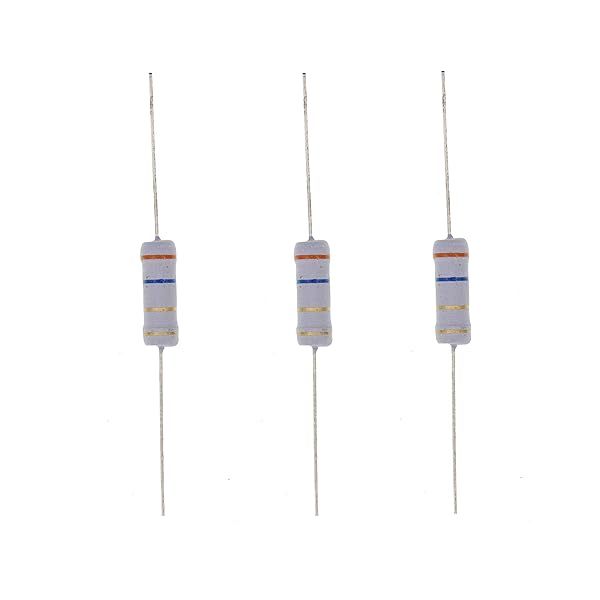 HUABAN 20PCS 3W 3R6 3.6 Ohm 5 Percent Metal Oxide Film Resistor for Reliable Performance