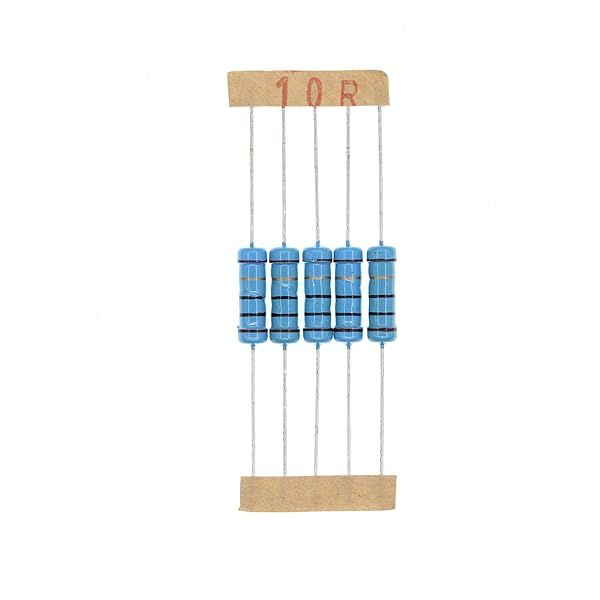 HUABAN 50PCS 2 Watts 10 Ohm 1% Metal Film Resistors for Reliable Electronic Projects