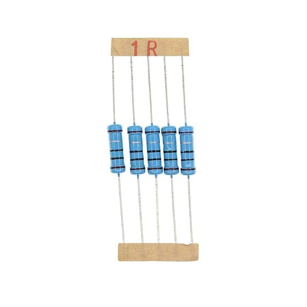 HUABAN 50PCS 2 Watts 1R0 1.0 Ohm 1% Metal Film Resistor for Reliable Circuit Performance
