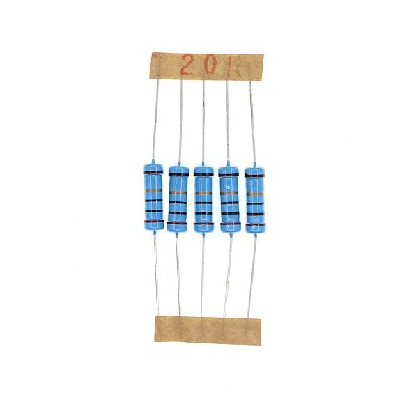 HUABAN 50PCS 2 Watts 20 Ohm 1% Metal Film Resistors for Reliable Circuit Performance