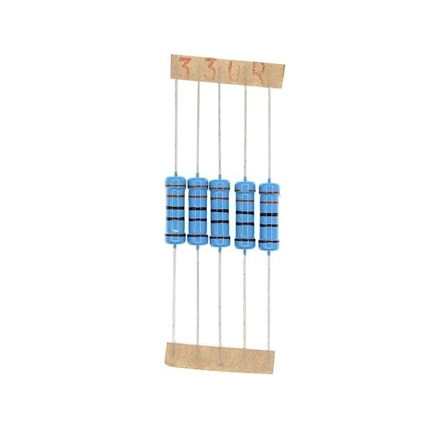 HUABAN 50PCS 2 Watts 330 Ohm 1 Percent Metal Film Resistors for Reliable Circuit Performance