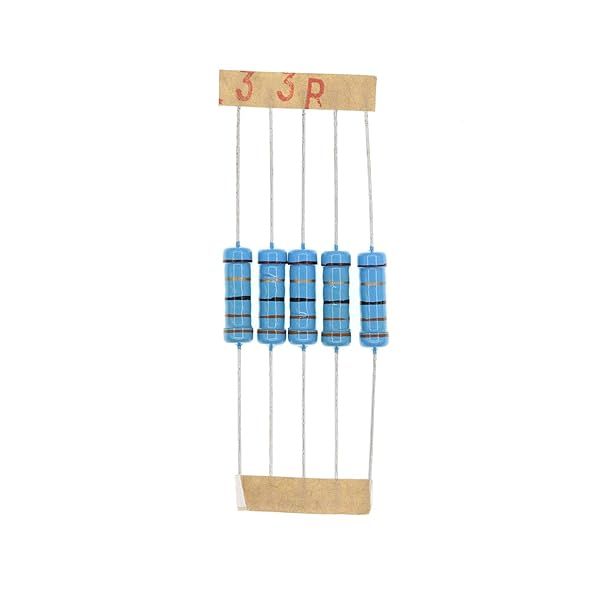 HUABAN 50PCS 2 Watts 33 Ohm 1% Metal Film Resistors for Reliable Electronic Projects