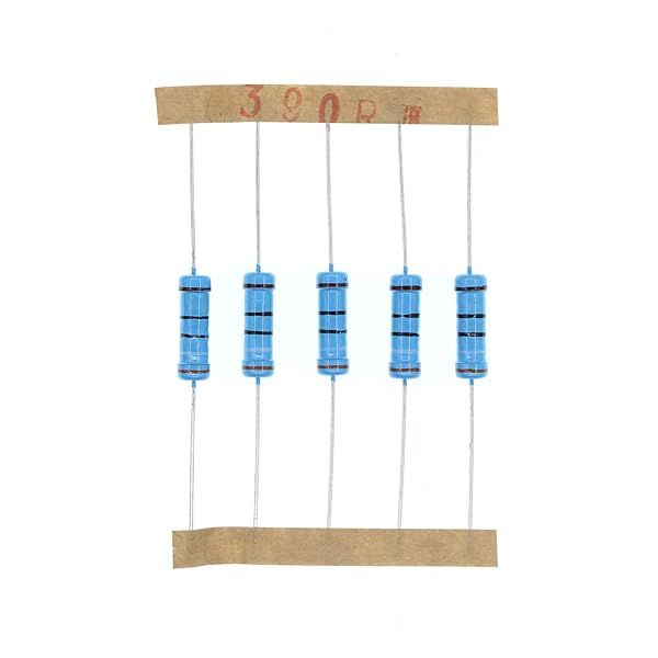 HUABAN 50PCS 2 Watts 390 Ohm 1% Metal Film Resistors for Reliable Circuit Performance