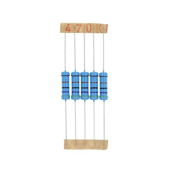 HUABAN 50PCS 2 Watts 470K Ohm 1% Metal Film Resistor for Reliable Electronic Projects
