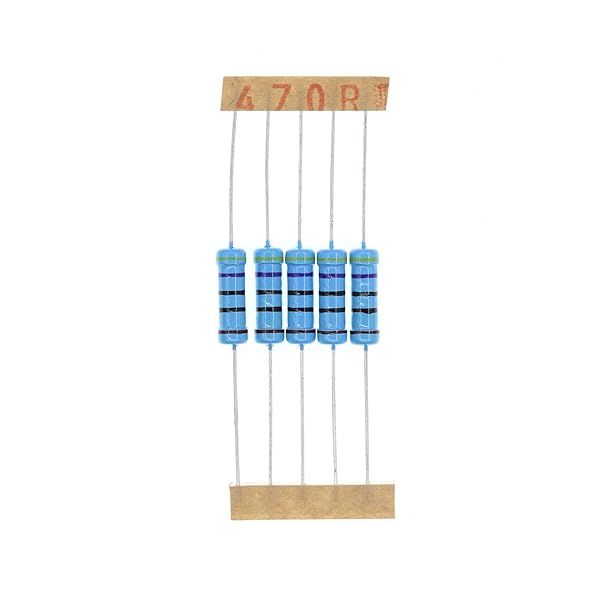 HUABAN 50PCS 2 Watts 470 Ohm 1 Percent Metal Film Resistors for Reliable Circuit Performance