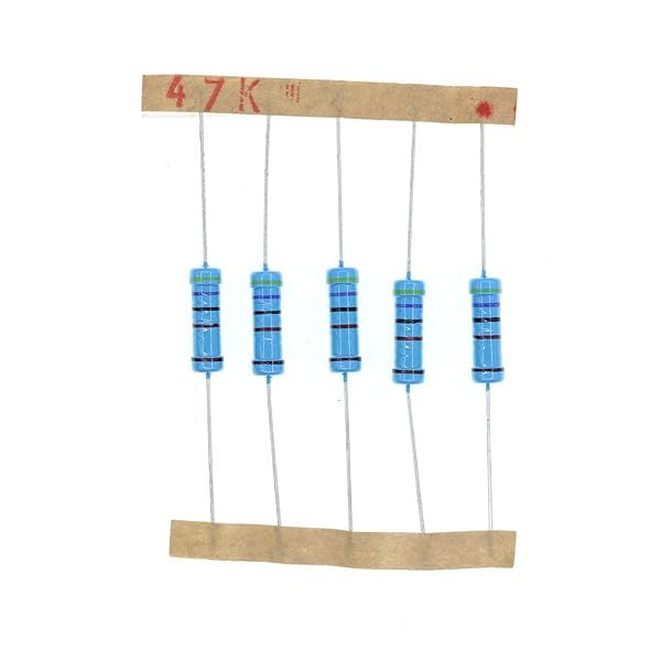 HUABAN 50PCS 2 Watts 47K Ohm 1% Metal Film Resistors for Reliable Electronic Projects