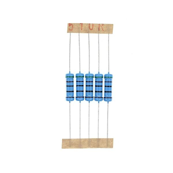 HUABAN 50PCS 2 Watts 510 Ohm 1 Percent Metal Film Resistors for Reliable Circuit Performance