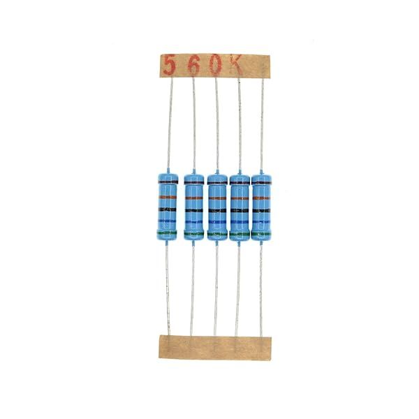 HUABAN 50PCS 2 Watts 560K Ohm 1% Metal Film Resistor for Reliable Electronic Projects