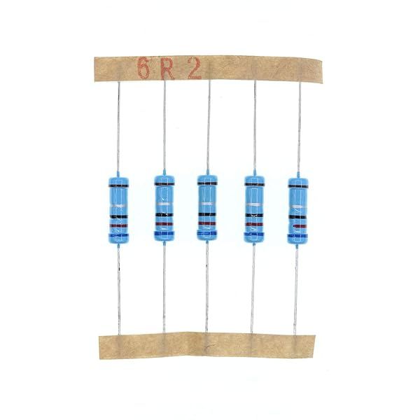HUABAN 50PCS 2 Watts 6.2 Ohm 1% Metal Film Resistor for Reliable Circuit Performance