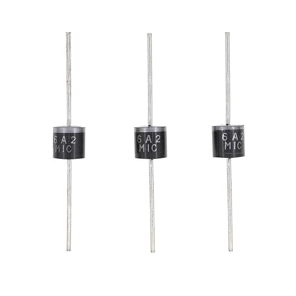 HUABAN 5PCS 6A2 Rectifier Diode 6A 200V R-6 Axial High Performance 6 Amp 200 Volt Components