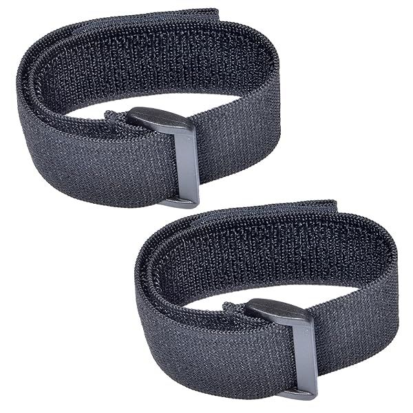 HYS Adjustable Elastic Armband Strap Bundle for Universal Holster Case with Armband Slots Black 2 Pack