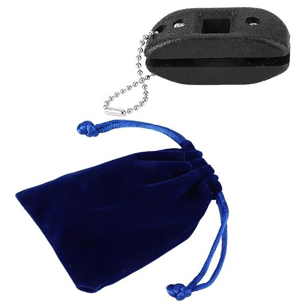 Hand Skate Sharpener Tool - Portable Black Sand Ice Skate Blade Sharpener with Bag for Smoother Performance