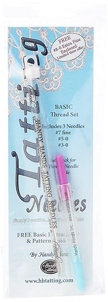 Handy Hands 3-Piece Tatting Needles Set - Perfect for Thread Crafting in Gray