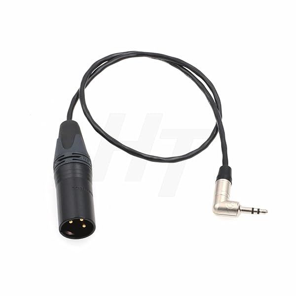 HangTon TimeCode Cable for Tentacle Sync to Sony FS7 Canon C100 3.5mm to XLR 3 Pin Male 16 Inch