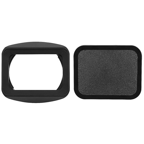 Haoge LH-S27B Bayonet Square Metal Lens Hood Shade with Cap for Sony Vario-Tessar T FE 24-70mm F4 ZA OSS Lens