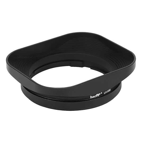 Haoge LH-X50 Bayonet Square Metal Lens Hood for Fujifilm XF 50mm F2 R WR Compatible with X-Pro X-T and X-E Series Cameras