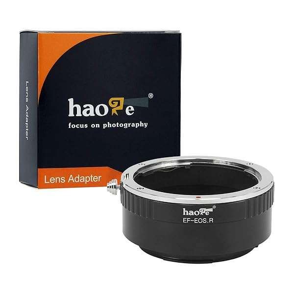 Haoge Manual Lens Mount Adapter: Canon EF/EFS to RF for EOS R - Perfect Compatibility & Easy Use