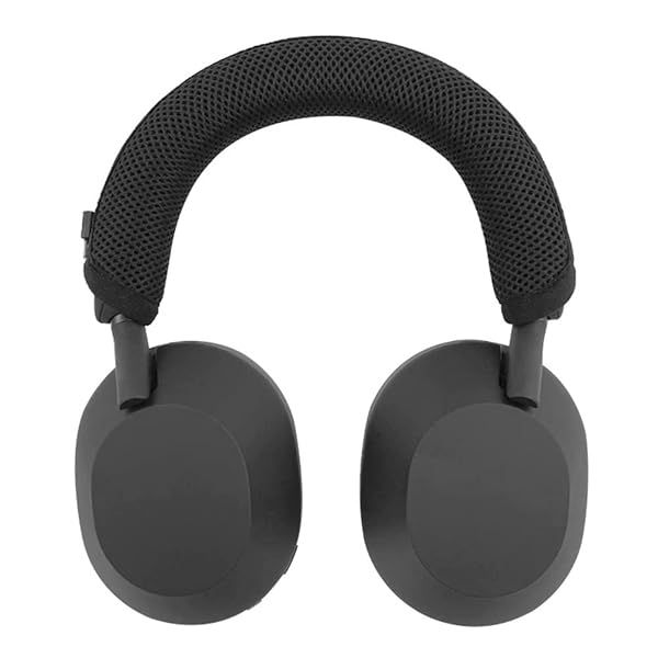Headband Cover Pad for Sony WH-1000XM5 Headphone, Headset Headband Protector Cushion Replacement with Zipper (Black)