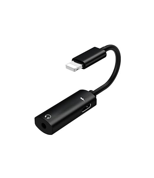 Apple MFi Certified Lightning to 3.5mm Headphone Adapter & Charger Dongle for iPhone 11, 12, XS, XR, iPad Air - Fast Charging & Audio Splitter