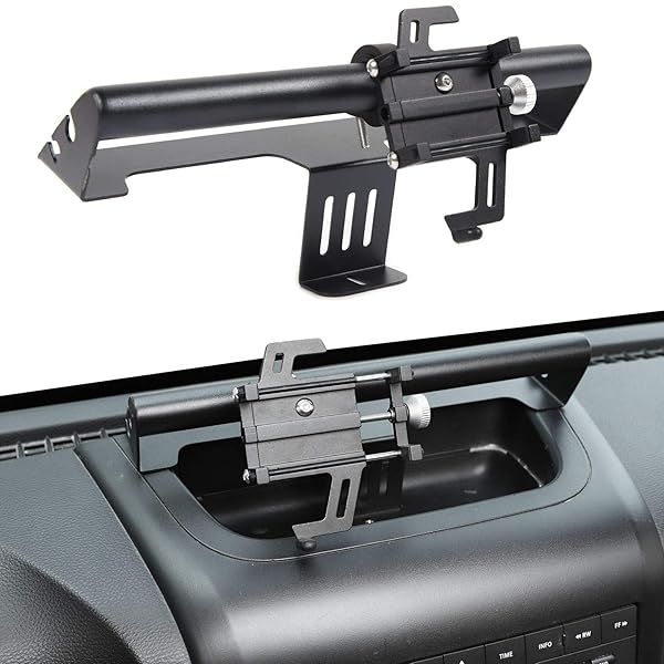 Heavy Duty Dash Cell Phone Holder Mount for Jeep Wrangler JK JKU 2011 to 2018 2 Door and 4 Door