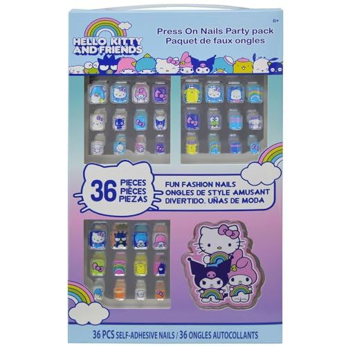 Hello Kitty & Friends 36 Press-On Nail Party Pack: Fun Nail Art for Kids!
