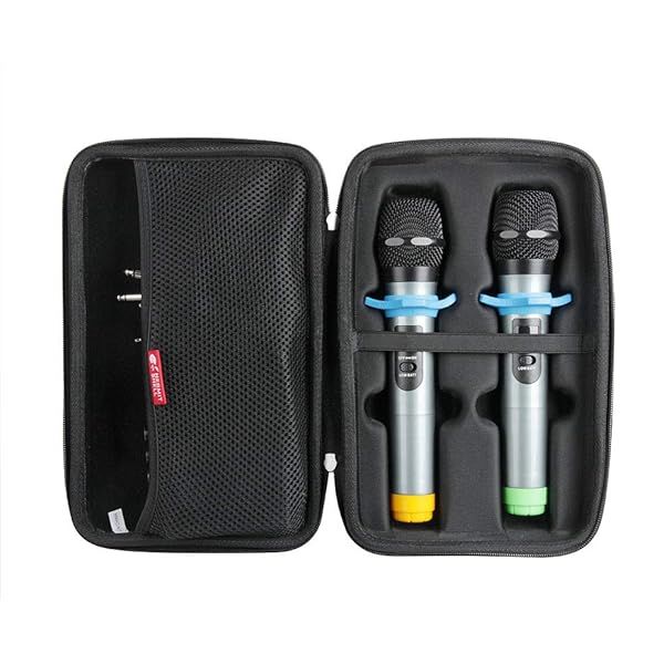 Hermitshell Hard Travel Case for Fifine UHF Dual Channel Wireless Handheld Microphone System K036