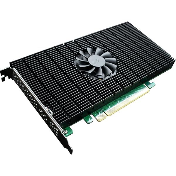 HighPoint 4-Port M.2 SSD7105 PCIe Gen3 RAID Controller for Windows & Linux - Boost Your Storage Performance
