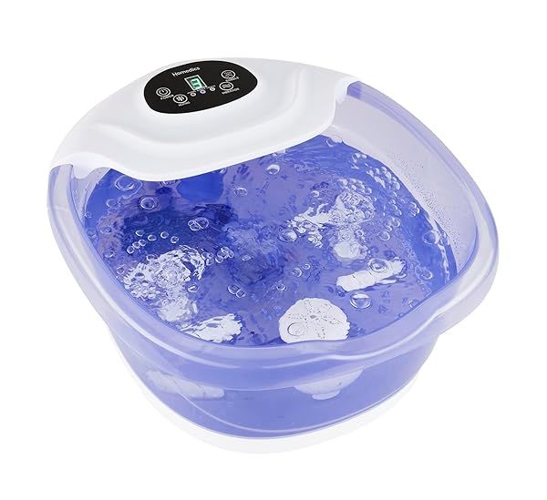 HoMedics Salt-N-Soak Footbath: Heated Massage, Soaking Salt Kit & LED Display for Ultimate Relaxation