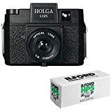 Holga 120N Medium Format Film Camera Black with 120 Film Bundle for Stunning Photography