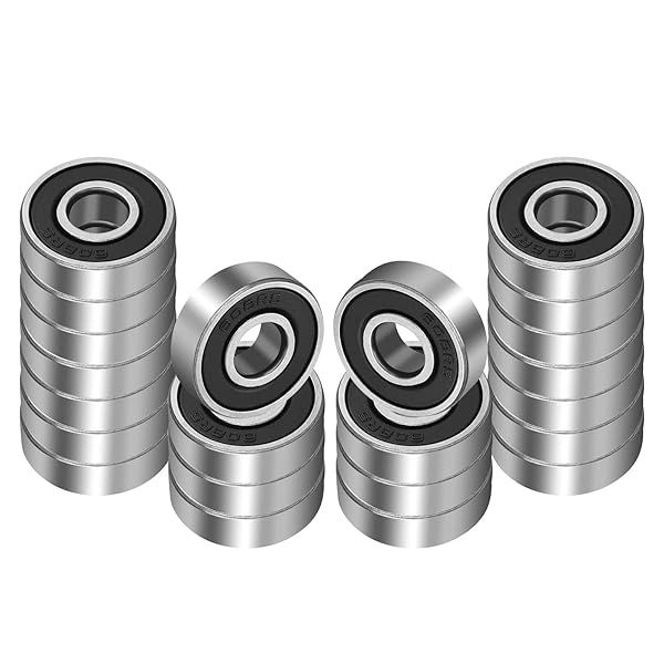 Homepa 22pcs 608-RS Ball Bearings 8mm x 22mm for Skateboards, Scooters & Inline Skates - Double Rubber Sealed 2RS