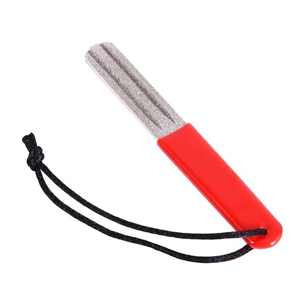 Durable Dual Grooving Hook Sharpener Whetstone Tool for Outdoor Fishing - Enhance Your Fishing Experience!