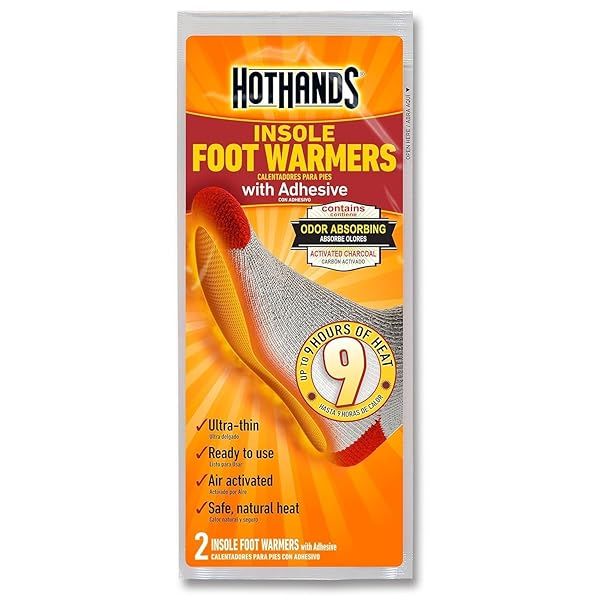 HotHands Insole Foot Warmers - Long-Lasting, Odorless, Adhesive Heat for Up to 9 Hours