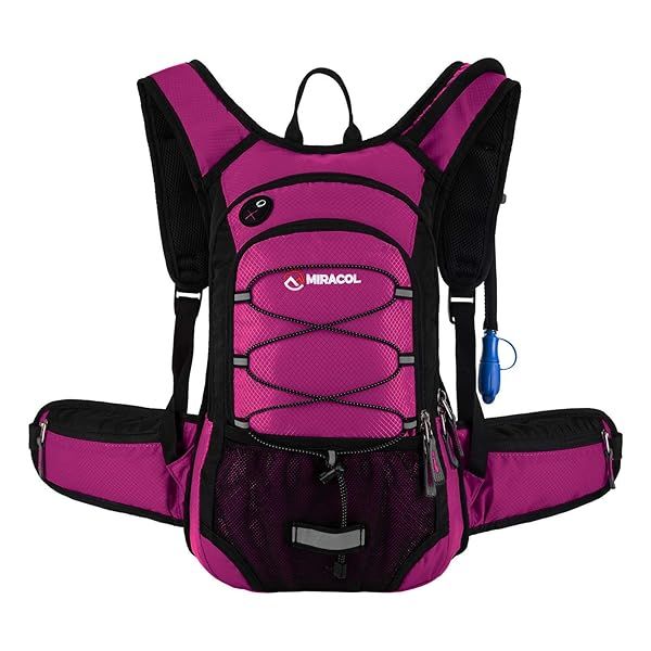 Miracol Insulated Hydration Pack - 2L Water Backpack for Hiking | Stylish Rose Design