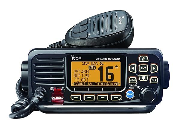 ICOM M330 Compact Black VHF Radio Basic Standard for Clear Communication