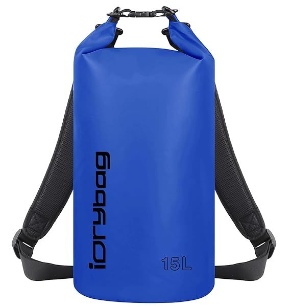 IDRYBAG Waterproof Dry Bags for Kayaking and Paddleboarding Available in 2L 5L 10L 15L 20L Sizes Small Floating Dry Sack for Travel