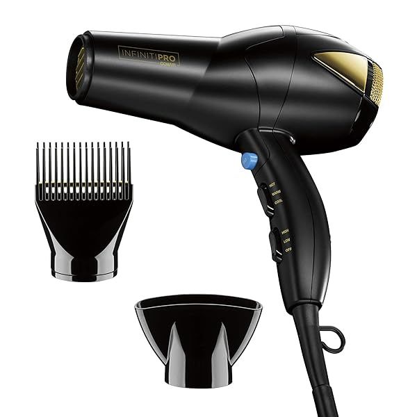 INFINITIPRO by CONAIR 1875W Hair Dryer: Perfect for Coarse, Thick, Wavy, Curly & Frizzy Hair