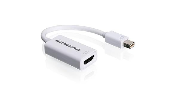 IOGEAR Mini DisplayPort to HDMI Adapter Cable - White GMDPHDW6 for High-Quality Video Connection