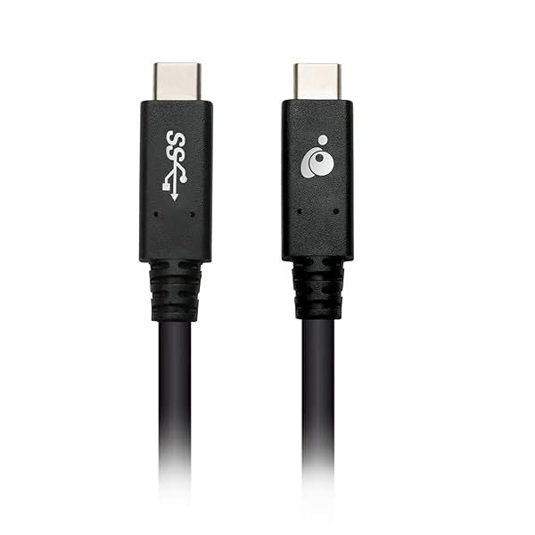 IOGEAR USB-C to USB-C 5 Gbps 6 Feet Cable for Fast Data Transfer and Charging G2LU3CCM12E